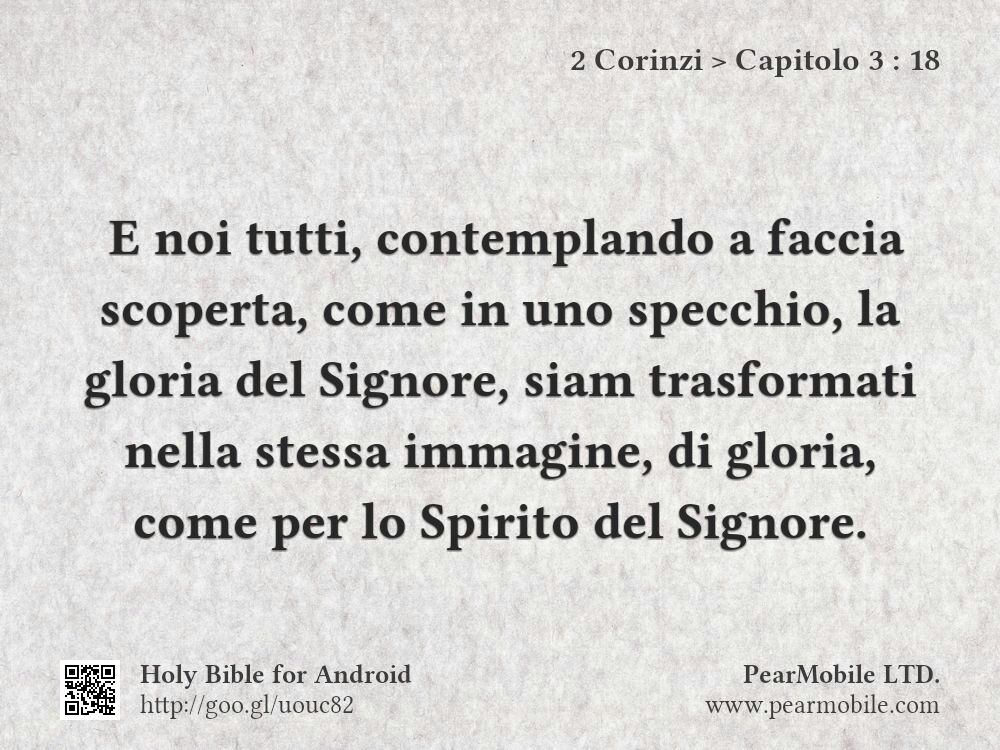 2 Corinzi, Capitolo 3:18